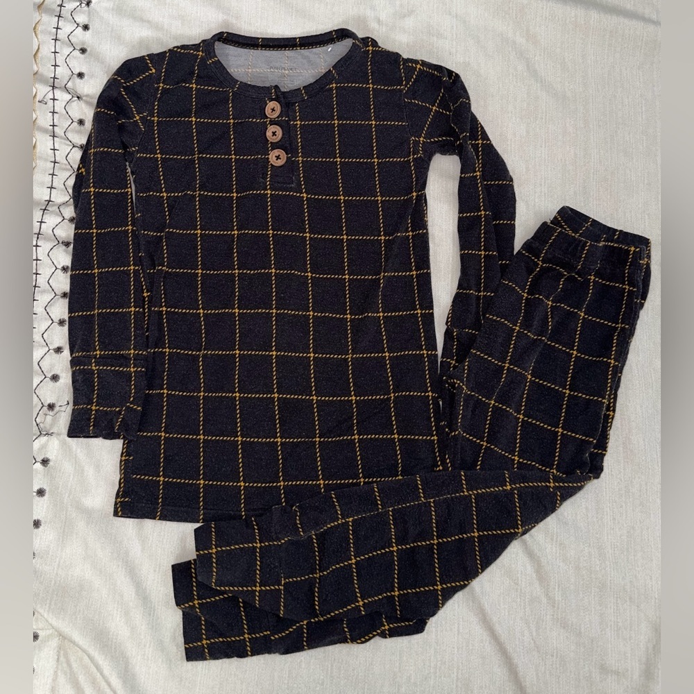 5T Navy & Gold Pajamas